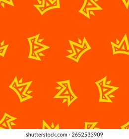Doodle Crown Pattern Background. King Crown pattern. seamless pattern crown pattern background.