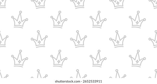 Doodle Crown Pattern Background. King Crown pattern. seamless pattern crown pattern background.