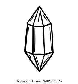 Doodle Crystal. Magic Object. Images are created without the use of any artificial intelligence software at any stage.