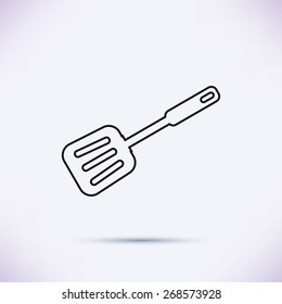 Doodle culinary spoon vector icon