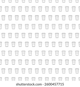 doodle cup of coffee pattern background. doodle cup of coffee seamless pattern background. seamless pattern of cup of coffee in doodle style. Seamless Pattern of a cup of coffee.