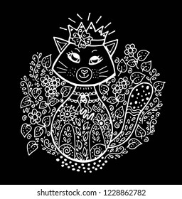 Doodle cute cat