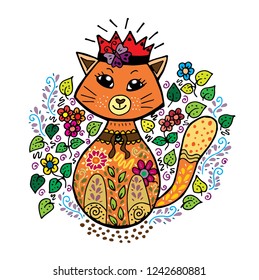 Doodle cute cat