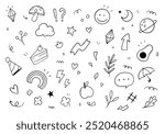 Doodle cute element. simple shape vector illustration