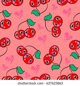 Doodle of cute fruit style collection