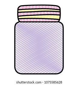 doodle cute glass bottle object style