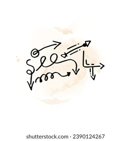 Doodle cute glitter pen line elements. Doodle heart, arrow, star, sparkle decoration symbol set icon. Simple sketch line style emphasis, attention, pattern elements. Vector illustration.