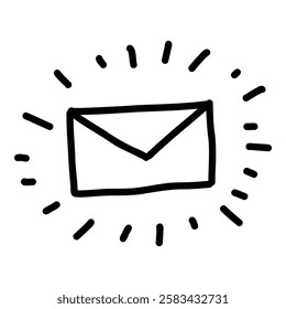Doodle cute glitter pen line element. Doodle heart, arrow, star, sparkle decoration symbol icon. Simple sketch line style emphasis, attention, pattern element. Vector illustration