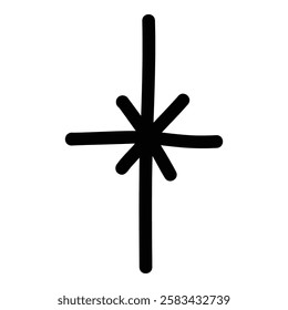 Doodle cute glitter pen line element. Doodle heart, arrow, star, sparkle decoration symbol icon. Simple sketch line style emphasis, attention, pattern element. Vector illustration