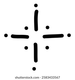 Doodle cute glitter pen line element. Doodle heart, arrow, star, sparkle decoration symbol icon. Simple sketch line style emphasis, attention, pattern element. Vector illustration