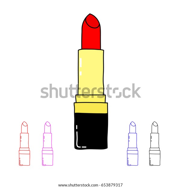 cute lipstick drawing
