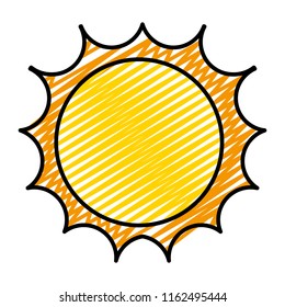 doodle cute light sun ray weather