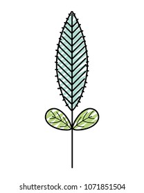doodle cute nature spring leaf plant