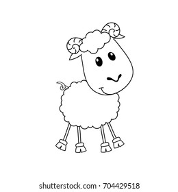 Doodle cute sheep