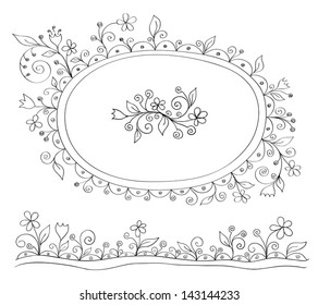 Doodle decor elements