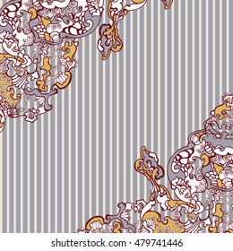 doodle; decorative; abstract; oriental; vector; pattern; vintage