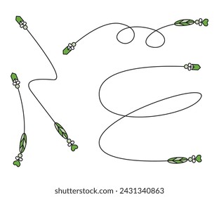 doodle decorative arrows symbols vector illustration
