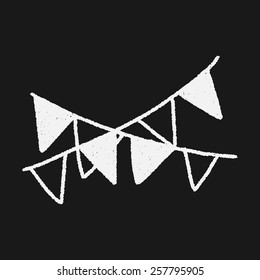 doodle decorative flag
