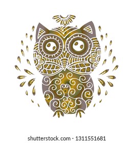 Doodle Decorative Owl. 
