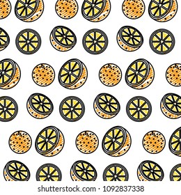 doodle delicious orange organic fruit background