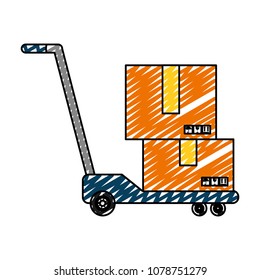 doodle delivery packages service in the platform trolleys