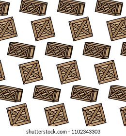 doodle delivery wood boxes packages background