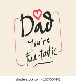 Doodle Design for celebrating Happy fathers day. Template for greeting card, Banner, flyer, invitation, congratulation, poster design. Vector illustration.