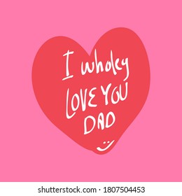 Doodle Design for celebrating Happy fathers day. Template for greeting card, Banner, flyer, invitation, congratulation, poster design. Vector illustration.