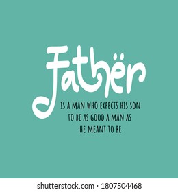 Doodle Design for celebrating Happy fathers day. Template for greeting card, Banner, flyer, invitation, congratulation, poster design. Vector illustration.