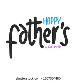 Doodle Design for celebrating Happy fathers day. Template for greeting card, Banner, flyer, invitation, congratulation, poster design. Vector illustration.