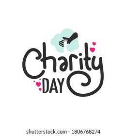 Doodle Design for celebrating International Day Of Charity, September 5th. Vector illustration