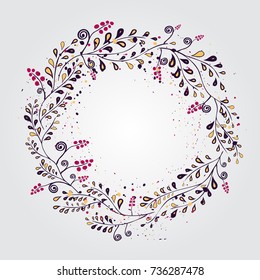 doodle design element. Perfect for invitations, greeting cards, quotes, blogs, Wedding Frames, posters and more