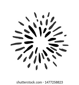 doodle design element. starburst doodle, sparkling doodle, sunburst doodle, vector illustration