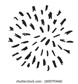 doodle design element, starburst doodle ,sparkling doodle,firework doodle.