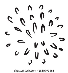 doodle design element, starburst doodle ,sparkling doodle,firework doodle.