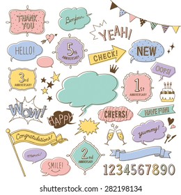 Doodle design elements