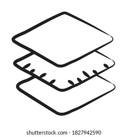 Diseño de carátulas icono editable de capas para sitios web 