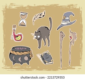doodle design for witch kit