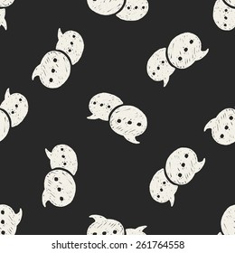 Doodle Dialog seamless pattern background