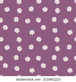 El doodle tiene un patrón impecable. Huella de gamuza dibujada a mano. Abstracto de adorno floral. Sencillo fondo botánico. Diseño para tela, impresión textil, superficie, envoltura, cubierta. Ilustración vectorial vintage