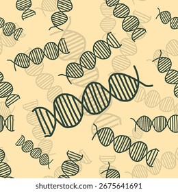 doodle dna pattern vector eps