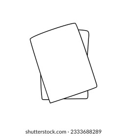 documento de doodle con vector de estilo dibujado a mano