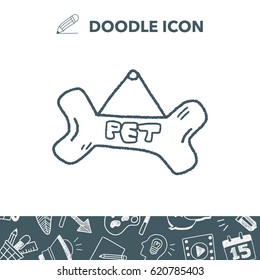 doodle dog bone banner