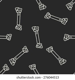 doodle dog food bone seamless pattern background