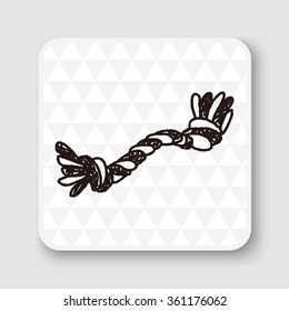 doodle dog rope bone
