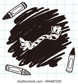 doodle dog rope bone