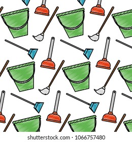 doodle domestic laundry things to clean background