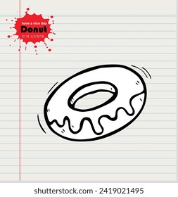 Doodle auf Papierhintergrund. Vektorgrafik-Background-Design