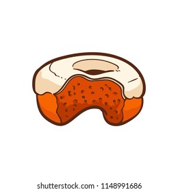 doodle doughnut vector illustration