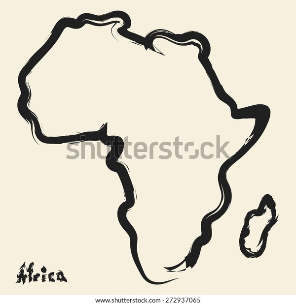 Image Vectorielle De Stock De Dessin De Gribouillis Sur Le Continent 272937065